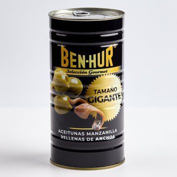 Оливки зелені фаршировані анчоусами BEN-HUR 1.4 кг 573 фото