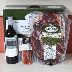 Подарочный набор (Хамон) Палета без кости 2,3 кг+вино+ломо 10410 фото